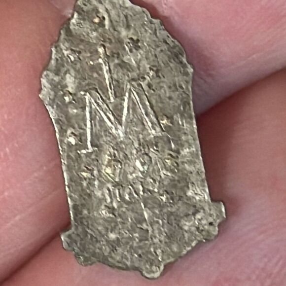 Vintage Catholic Blue Enamel Miraculous Medal Mary Religious Pin Pendant Jesus 9 - Picture 9 of 16